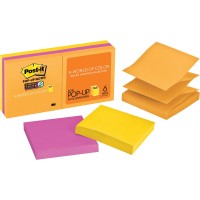Post-it® Pop-up Notes Canary Yellow R330. 3 x 3 in (76 mm x 76 mm), 90 sheets/pad, 12 pads/Pack