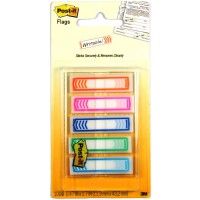 Post-it® Flags Arrow 684-SH-NOTE in OTG dispenser. 1/2 x 1.7 in (11.9 mm x 43.2 mm), 20 flags/color, 5 colors/pack