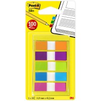 Post-it® Flags “Decorated” 683-5CB2-EU in OTG dispenser. 1/2 x 1.7 in (11.9 mm x 43.2 mm), 20 flags/color, 5 colors/pack