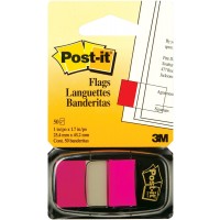 Post-it® Flags Bright Pink Color 680-21. 1 x 1.7 in (25.4 mm x 43.2 mm) 50 flags/pack