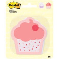 Post-it® Die Cut Notes BC-2050-CUPCKE. 2.6 x 2.6 in (65.7 mm x 65.7mm), Cupcake Shapes, 2 Pads/pack