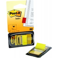 Post-it® Flags Yellow Color 680-5. 1 x 1.7 in (25.4 mm x 43.2 mm) 50 flags/pack, 36 packs/cs
