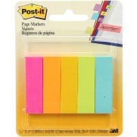 Post-it® Page Marker 671-4AF. 7/8 x 2 7/8 in x (22,2 mm x 73 mm). Assorted Colors, 4 colors/pack