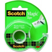Scotch® Magic™ Tape in Dispenser 105. 3/4 x 300 in (19mm x 7.62m). 1 roll/dispenser