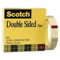 Scotch® Double Side Tape in Box 665-136. 1 x 36 yd (25mm x 33m). 1 roll/box