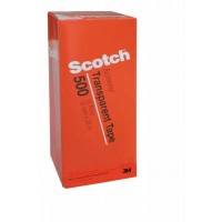 Scotch® Clear Tape 500 in Tower Box 500-3436C. 3/4 x 36 yd (19mm x 33m). 8 rolls/box