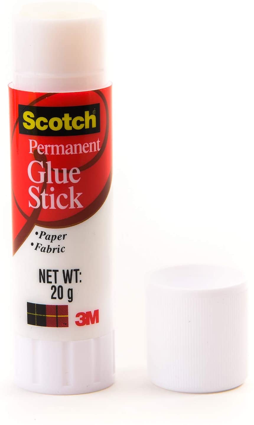 Scotch® Glue Stick permanent white 6020-12D. 0.69 oz (20gr.), 12  sticks/display – Ay stationery