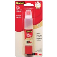 Scotch® Clear Glue Stick in 2-way Applicator 6050. 1.6 oz (50gr). 1 stick/SSC