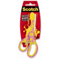 Scotch™ Kids Scissors 1641. 5.5 in (13cm). Yellow and Green color. 1 scissor/card.