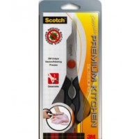 Scotch™  Premium Kitchen KS-D. Stainless steel blade and detachable, 8 in (20cm). 1 scissor/card