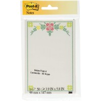 Post it® Printed Notes 4646-DV-Trend. 4 x 6 in (101 mm x 152 mm). 50 sheets/pad, 1 pad/SSC