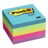 Post-it® Notes Neon Colors 654-5PK. 3 x 3 in (76 mm x 76 mm), 100 sheets/pad, 5 pads/pack