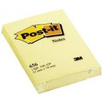Post-it® Notes Canary Yellow 654. 3 x 3 in (76 mm x 76 mm), 100 sheets/pad, 12 pads/Pack