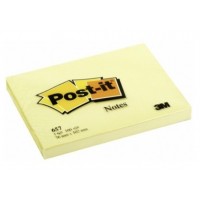 Post-it® Notes Canary Yellow 635. 3 x 5 in (76 mm x 127 mm), 100 sheets/pad, 12 pads/Pack. Lined
