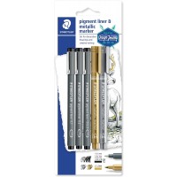 Pigment liner St=3 BK+1 GD+1 SR