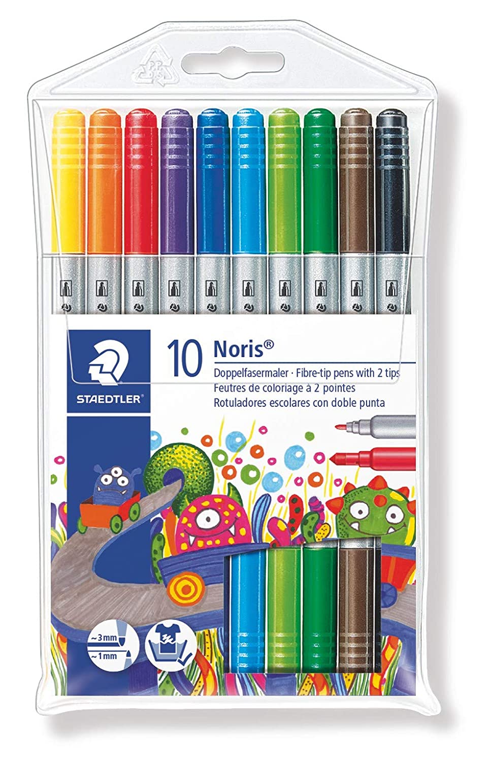 Fibre tip pens with 2 tips – Ay stationery