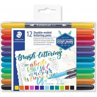 Brush lettering Double end Set=12 col
