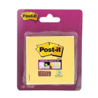 Post-it® Super Sticky Notes Canary Yellow 2014-SSCY-EU. 3 x 3 in (76 mm x 76 mm), 270 sheets/pad, 1 cube /pack