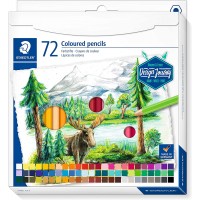 Coloured pencils permanent set 72col