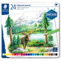 Coloured pencil permanent  MetalBx 24col