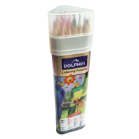 Dolphin – COLOR PENCIL, SET OF 24 with METAL CASE