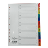 DELUXE – A4 (JAN – DEC) Color Dividers