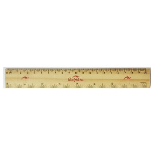 Dolphin - WOODEN RULER (20cm)
