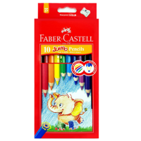 Faber Castell – JUMBO COLOR PENCILS, SET OF 10 PCS.