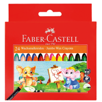 Faber Castell – JUMBO WAX CRAYONS, SET OF 24 PCS.