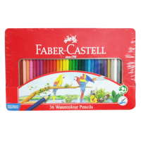 Faber Castell – WATER COLOR PENCILS, SET OF 36 PCS WITH METAL CASE