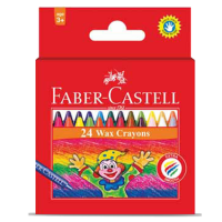 Faber Castell –  WAX CRAYONS, SET OF 24 PCS.