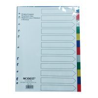 MODEST – A4 (1-12) Color Dividers / without Numbers