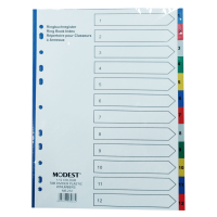 MODEST – A4 (1-12) Color Dividers