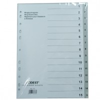 MODEST – A4 (1-15) Grey Color Dividers