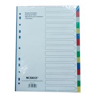 MODEST – A4 (1-15) Color Dividers / without Numbers