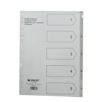 MODEST – A4 (1-5) Grey Dividers