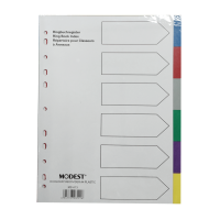 MODEST – A4 (1-6) Color Dividers/ without Numbers