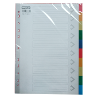 PARTNER – A4 (1-10) Color Dividers / without Numbers