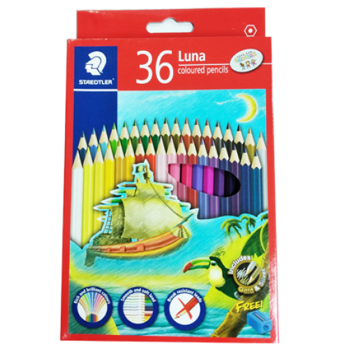 Staedtler - COLOR PENCIL, LUNA , SET OF 36