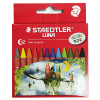 Staedtler –  LUNA WAX CRAYONS, SET OF 12 PCS.