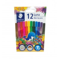 Luna Fibre-Tipped Pen 12 col