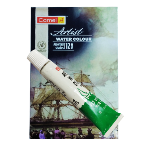 CAMEL - ARTIST WATER COLOR TUBES - 12 Colors