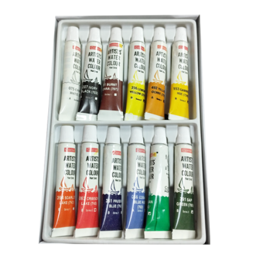 CAMEL - ARTIST WATER COLOR TUBES - 12 Colors - Image 2