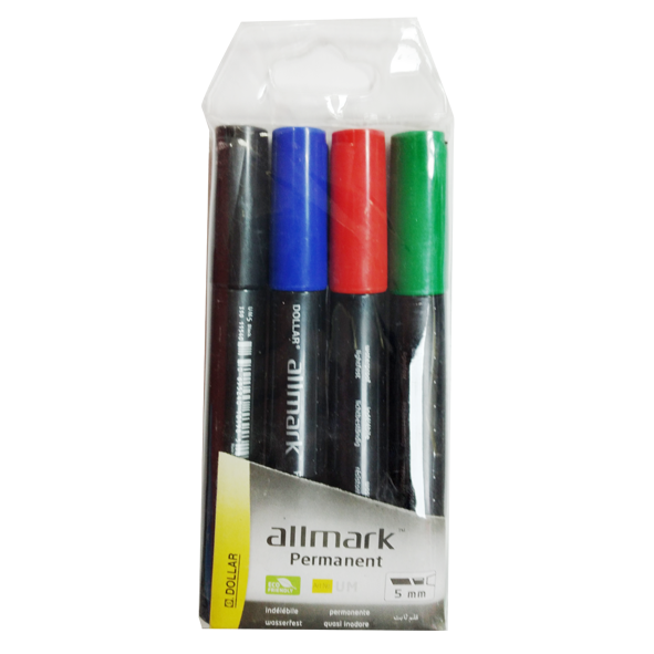 Dollar Permanent Marker (Bullet Tip 70) 12' Pcs Regular Box Available In  different Ink Color