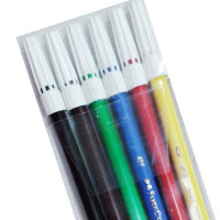 FABER CASTELL – FIBRE TIP COLOR PENS – 6 Colors