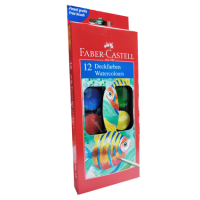 FABER CASTELL – WATER COLOR CAKES – 12 Colors