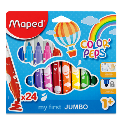 MAPED - COLOR'PEPS (MY FIRST JUMBO) - 24 Colors