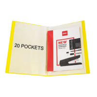A5 Presentation Book 20 Transparent Pockets Display Book Project
