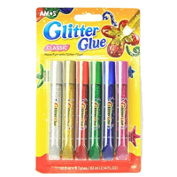 AMOS – GLITTER GLUE – 6 Colors/PKT
