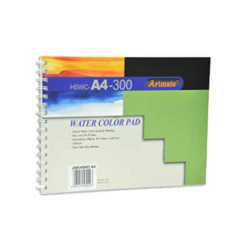 ARTMATE – WATER COLOR PAD – A3 (12 Sheets) – 300gsm THICKER PAPER – Ay  stationery